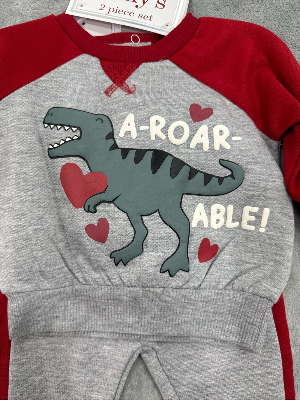 Little Ricky Red Toddler Sweatshirt Set - Picture 3 of 5